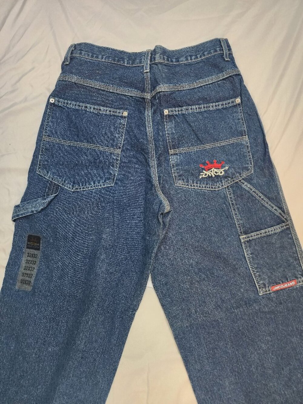 Vintage JNCO 32x32 Baggy Wide Leg Carpenter Jeans Y2K